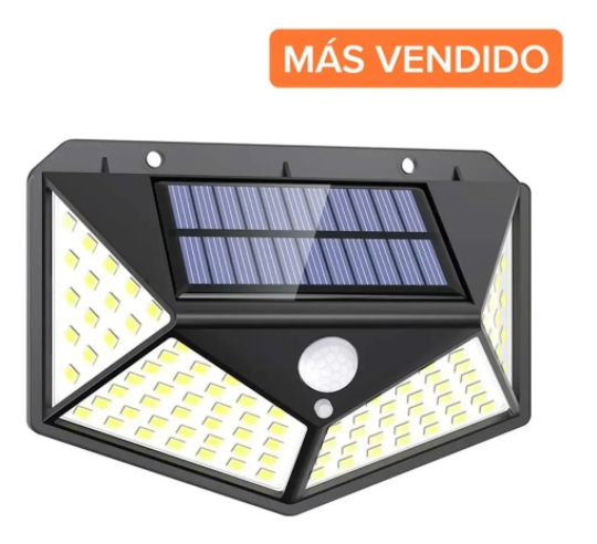 Lampara Led Con Panel Solar Impermeable 100 Leds 1000 Lumens